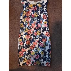 THE LIMITED FLORAL SHEATH DRESS